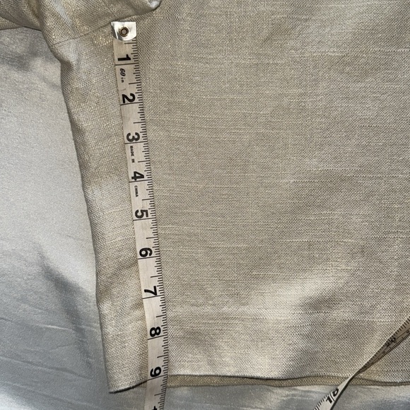 Ballinger Gold Cream with Metallic Thread Bermuda Shorts 9”Inseam Retro Chic - Picture 5 of 9